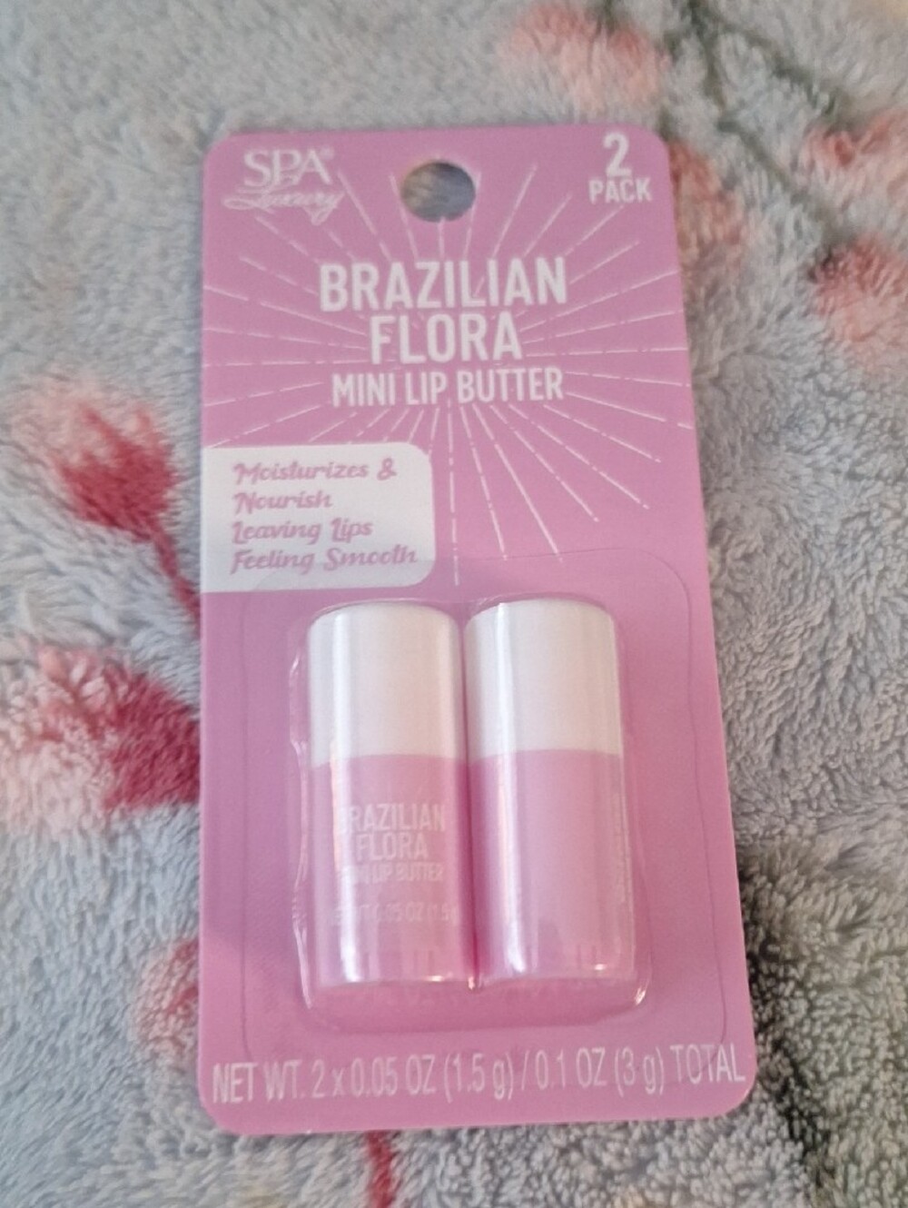 Brazilian Flora Exfoliating Sugar Scrub & Mini Lip Butter Set - Pink - Picture 3 of 3